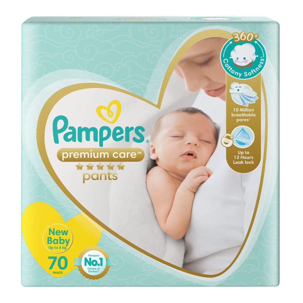 Newborn diaper Pampers Premium care diapers