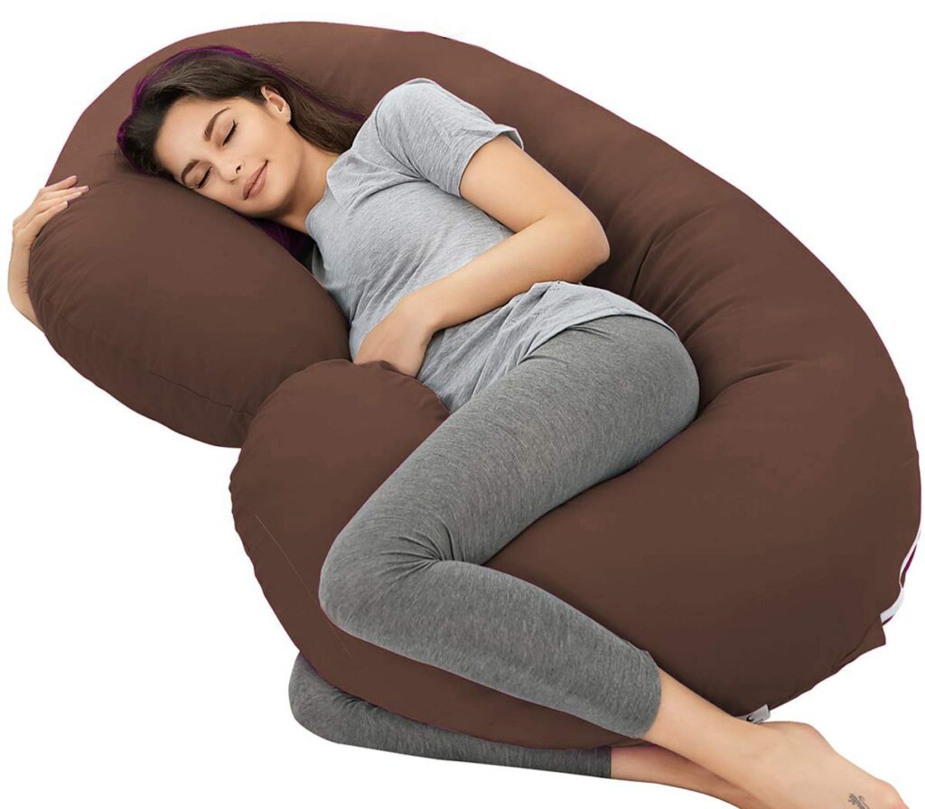 Mom's Moon - C Shaped Pregnancy Pillow