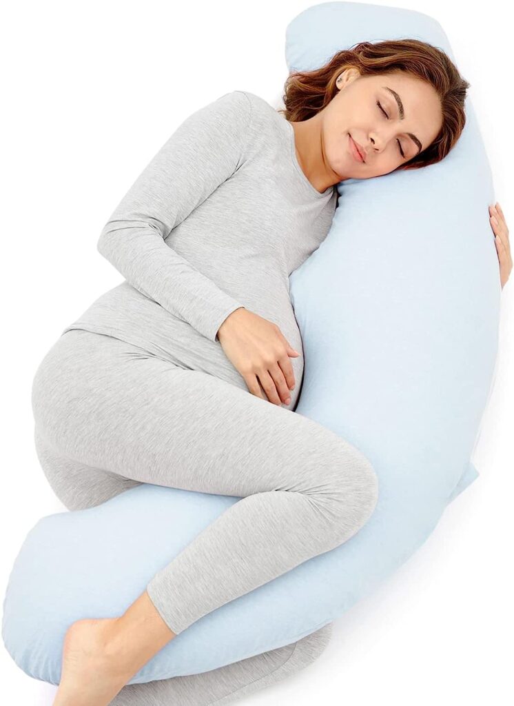 Coozly J shaped pregnancy pillow